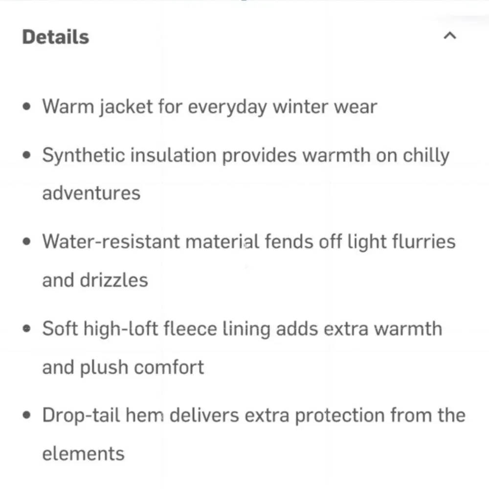 The North Face Girls Mossbud Swirl Parka Black XL 18